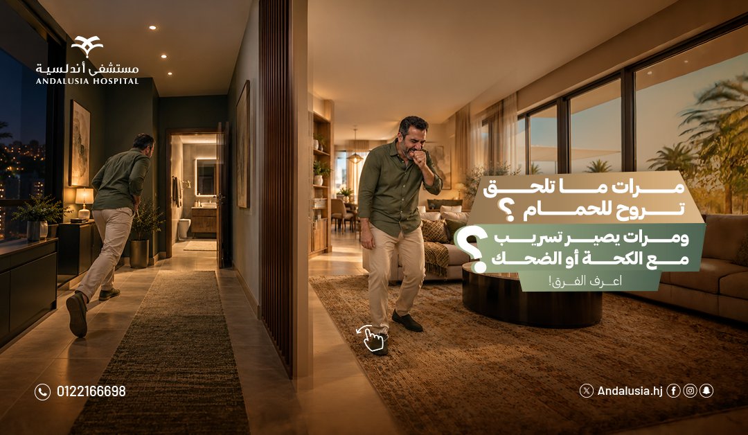 Andalusiahj's tweet photo. نفس المشكلة ممكن يكون وراها أكثر من سبب!

عشان كذا، مهم تعرف نوع سلس البول أول، لأن تحديده يساعد الطبيب يختار العلاج الأنسب لحالتك.

إذا الموضوع يتكرر أو بدأ يأثر على يومك، الأفضل تعرف السبب وتطمن.

تابعينا وخليكِ دايم على اطلاع بكل اللي يهم صحتك 🌿 https://t.co/GvdGoCMYG6
