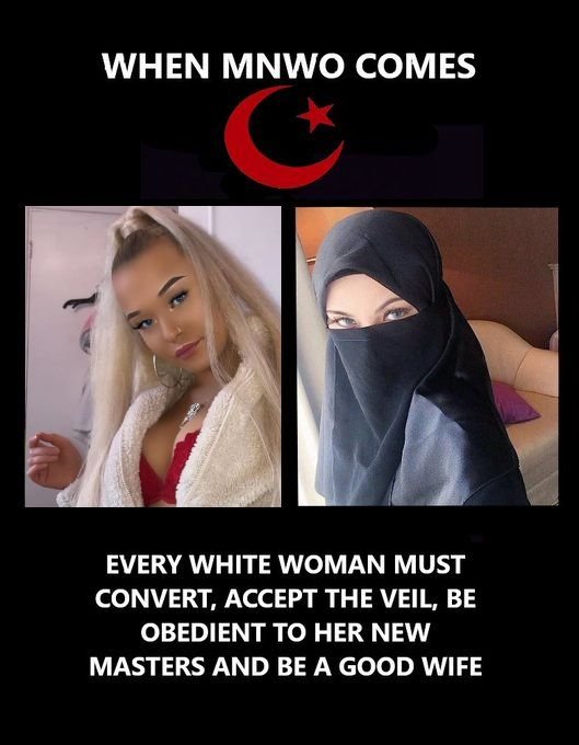 Khalida5dza's tweet photo. I have , every female needs to feel the liberating feeling that the veil brings. 
Servitude to the MNWO is now all that matters ☪️ https://t.co/czOTSXIkx8