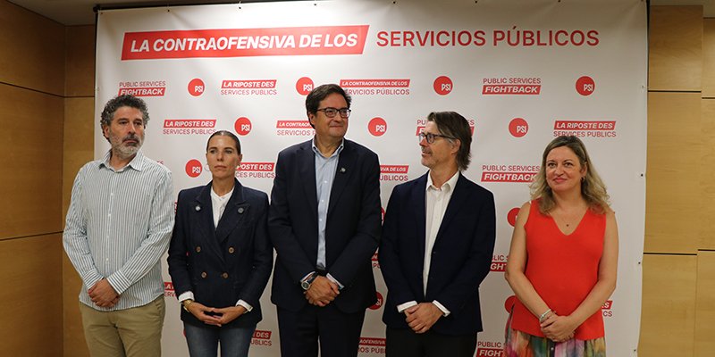 UGT_SP's tweet photo. El ministro Óscar López asegura que el futuro pasa por combatir el modelo neoliberal y defender una función pública fuerte.
https://t.co/ew48gaJfN2 https://t.co/fuXMJlUe55