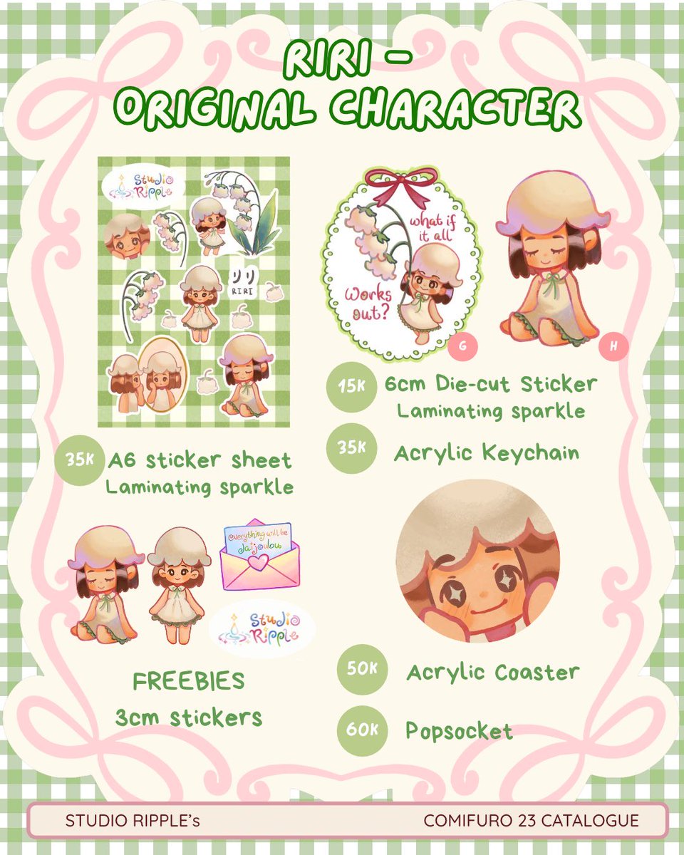 studio_ripple's tweet photo. LAST 2 DAYS TO ORDER

(2/2) #Comifuro23 Pre-order is now open only 17 September 2026!! Now available for both Pick up & Mail Order✨

🌷NANA, Frieren, Haikyuu, Witch Hat Atelier, Original Character

⭐️ RTs, loves, and saves are much appreciated !! #cf23 #comifurocatalogue 

Order link: https://t.co/m68hIQro8G
