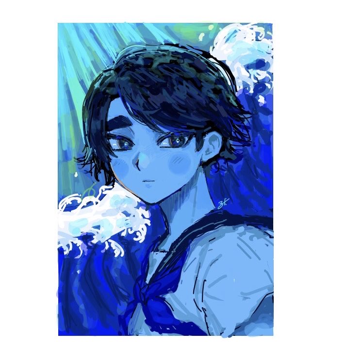 KOCH1DA's tweet photo. 友達と絵チャしました🩵 #oc https://t.co/gLlaV1beEg
