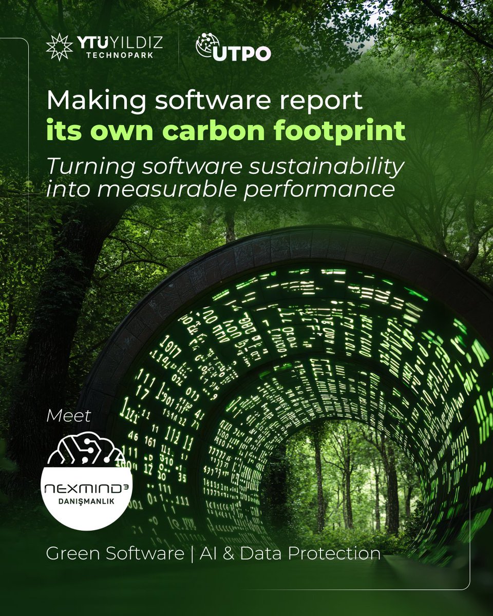 TechnoparkInt's tweet photo. Meet Nexmind3, a member of the YTU Yıldız Technopark London community turning software sustainability into a measurable and reportable metric.

Sustainability reporting usually stops at the building. Nexmind3 takes it into the codebase.
Nexmind3 introduces Susthelix that measures and reports the sustainability performance of companies themselves turning "green IT" from a slogan into a reportable metric. 

Alongside that, the company offers Xmind3, a set of Green AI agents to improve the efficiency of processes as well as AI training programmes for teams adopting artificial intelligence responsibly.

Nexmind3 focuses on the IT, healthcare, and logistics sectors.

As a member of the YTU Yıldız Technopark London community, Nexmind3 is bringing its sustainability, data protection and AI solutions to new markets.

 #YTU #YTUYıldızTechnopark #Nexmind3 #SoftwareSustainability #UKTech