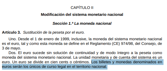 jorgemmunoz's tweet photo. Maldito el día que vino el euro a españa.

"Curso legal" le llaman.

"Curso forzoso" sería más exacto.

La neolengua orwelliana ya lleva tiempo implantada!

"Si uno tiene control sobre el lenguaje, tiene control sobre los pensamientos" https://t.co/QXq7KQVH93