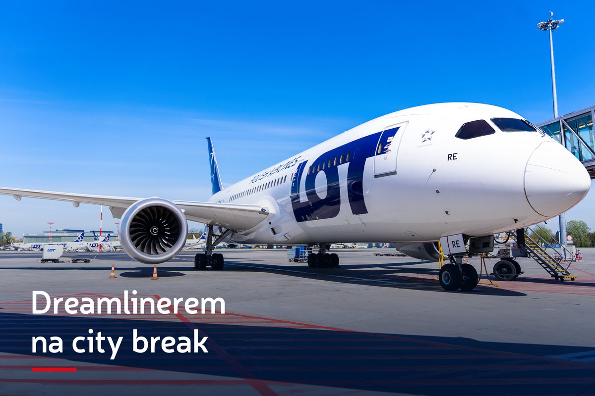 LOTPLAirlines's tweet photo. Dreamlinerem na city break do Bukaresztu!🇷🇴
W związku z przebazowaniem samolotu #PLLLOT do Rumunii, zaplanuj wyjątkowy wyjazd Dreamlinerem!
W każdy czwartek od 12.2026 roku do 02.2027 roku.🛫
Zarezerwuj swój city break na: https://t.co/E4h1FLFI2t
#flyLOT https://t.co/cngTZ25EXO