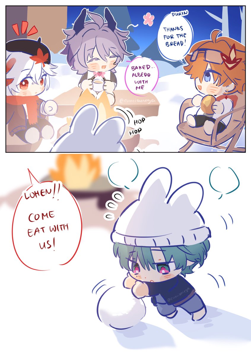 cumiomega's tweet photo. Snow Camping (Part 1)

#genshin https://t.co/pkgHaeSGq1
