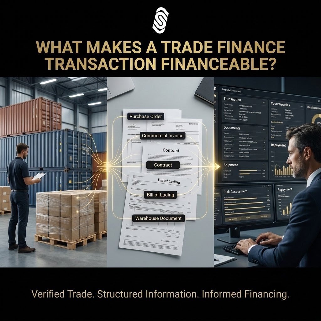 SRCEcosystem's tweet photo. What if trade execution and #tradefinance could run in one digital workflow?

SRC Ecosystem connects:
Onboarding → Trade Creation → Execution → Documents → Verification → Financing → Monitoring → Repayment → Settlement.

Built around the underlying trade.

#RWA #SRC https://t.co/ChdB6YkbOC
