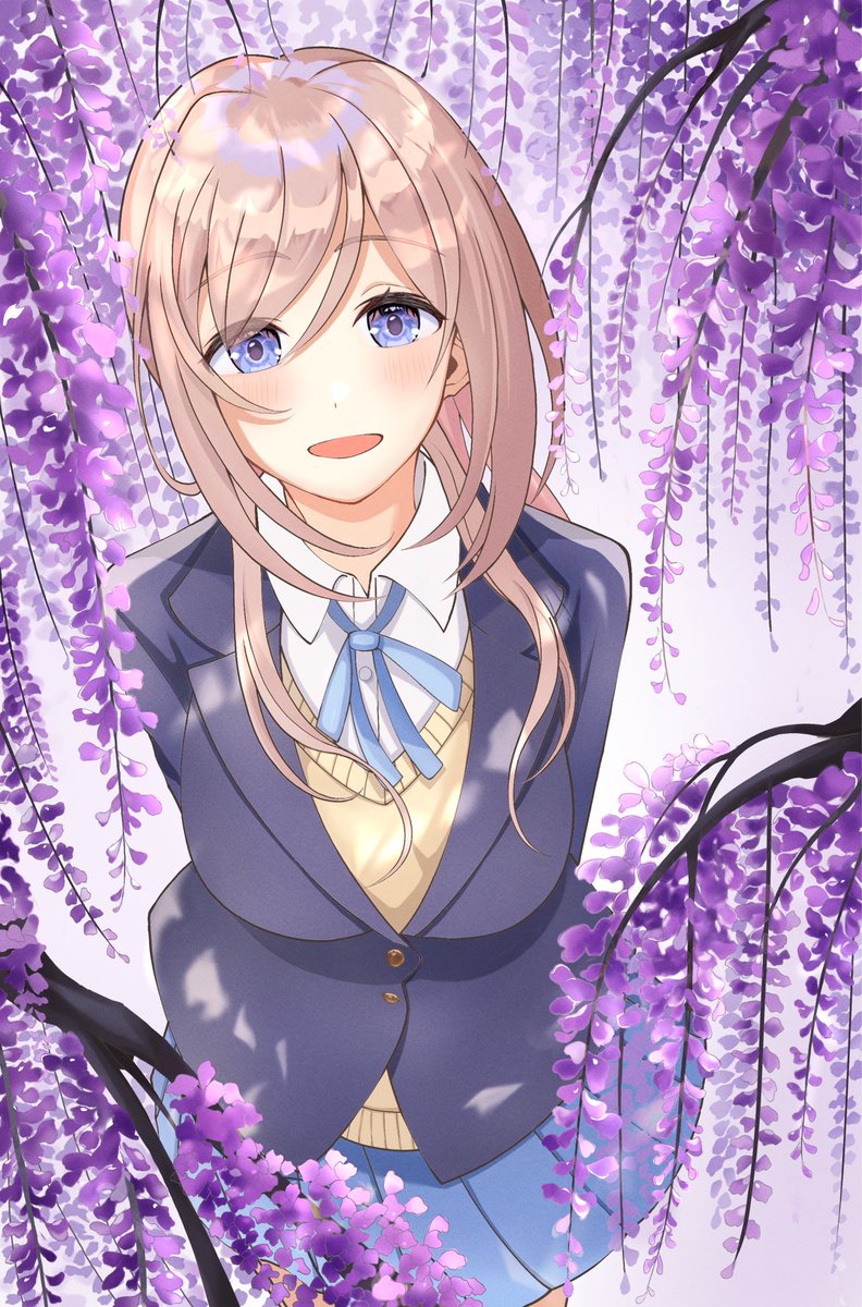 Kage_0222's tweet photo. #学マスFA      藤色の光 https://t.co/Od9aSOMXax