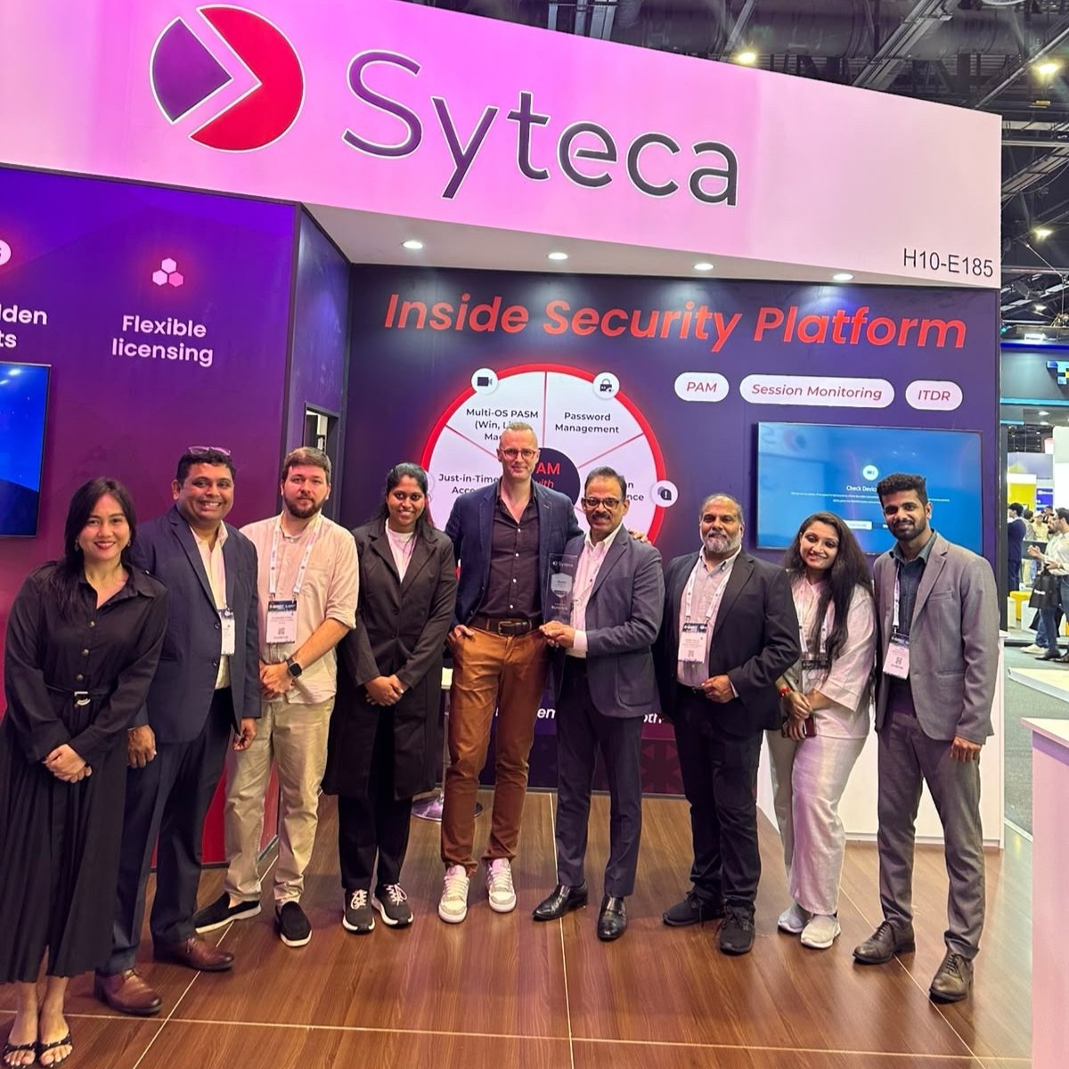 SytecaPlatform's tweet photo. 🤝 Stronger together at GISEC GLOBAL 2026!

Great partnerships make cybersecurity stronger. We’re proud to be working alongside Bulwark to bring practical security solutions to organizations across the region.
Thank you to the Bulwark team for the collaboration, trust, and great conversations at GISEC! 🚀

📍 Visit us at Stand E185, Hall 10
📅 Dubai Exhibition Centre, Expo City

Here’s to more successful partnerships and a more secure future together! 🔐

#cybersecurity #partnership #Bulwark #Syteca #GISEC #GISEC2026