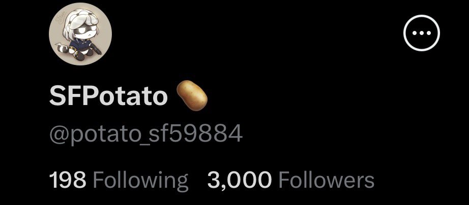SFPotato_'s tweet photo. Woah we at 3000 potatoes now :0
I am super grateful for this! https://t.co/LocUd2EtOs
