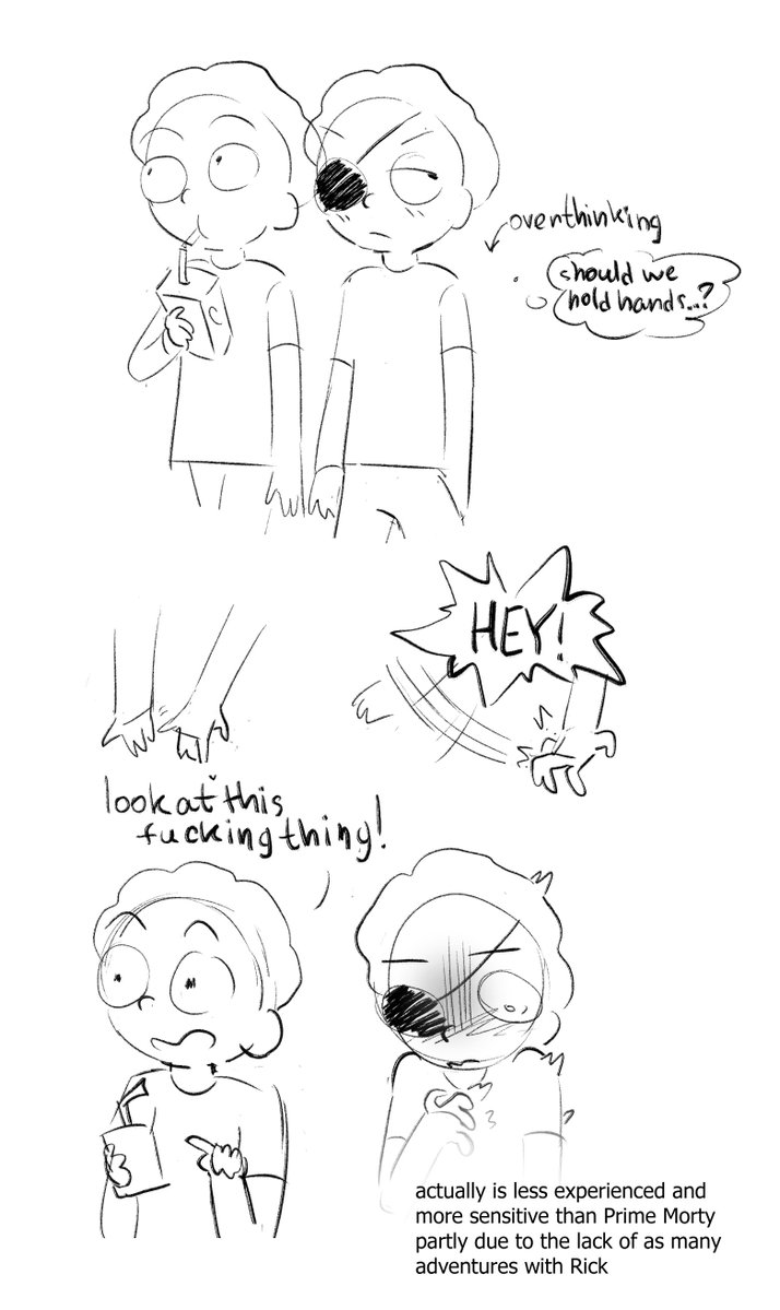 zalupakonya99's tweet photo. To be honest im not interested in the morty or especially evil morty but i have a certain vision of his character https://t.co/1rbxGU2HFZ