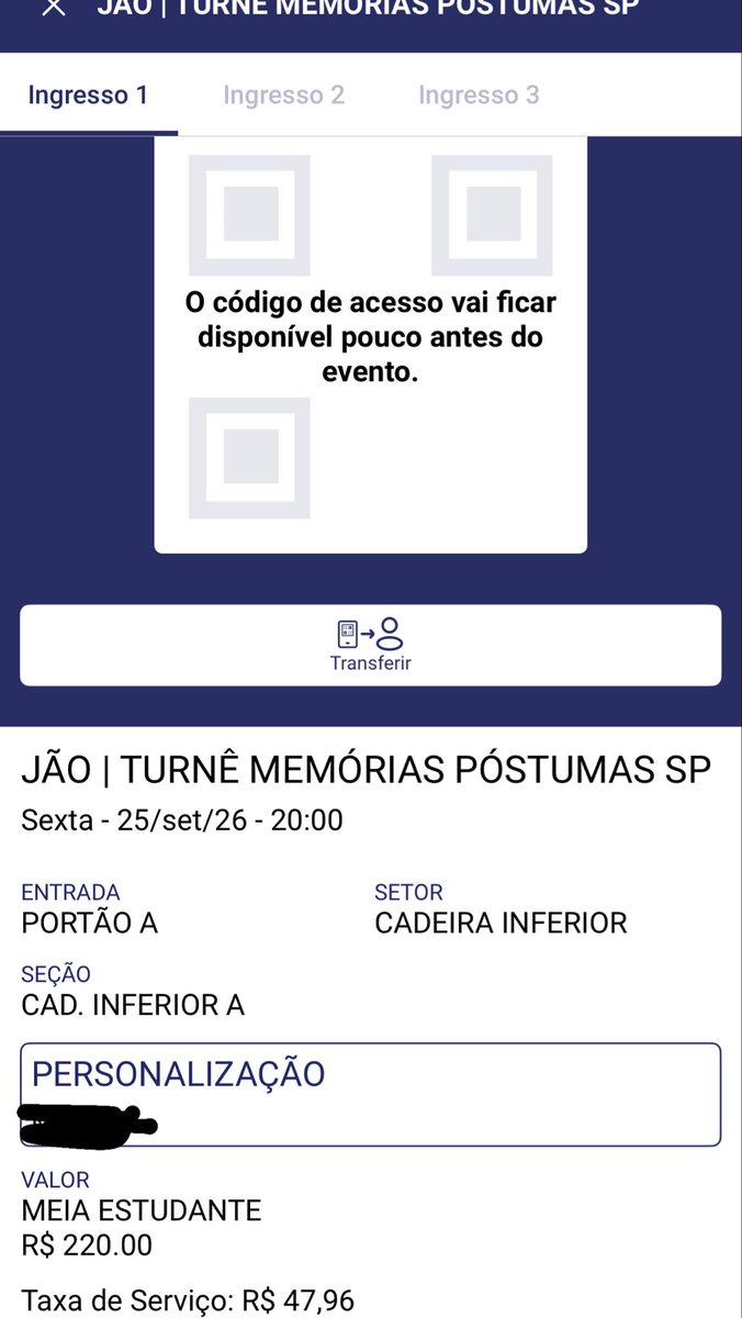 gabisshere's tweet photo. @chnvvill tô fazendo pelo valor que paguei, R$300,00, tenho também um cliente itaú caso tenha interesse, é o mesmo setor, cadeira inferior https://t.co/E8MTdLs4go