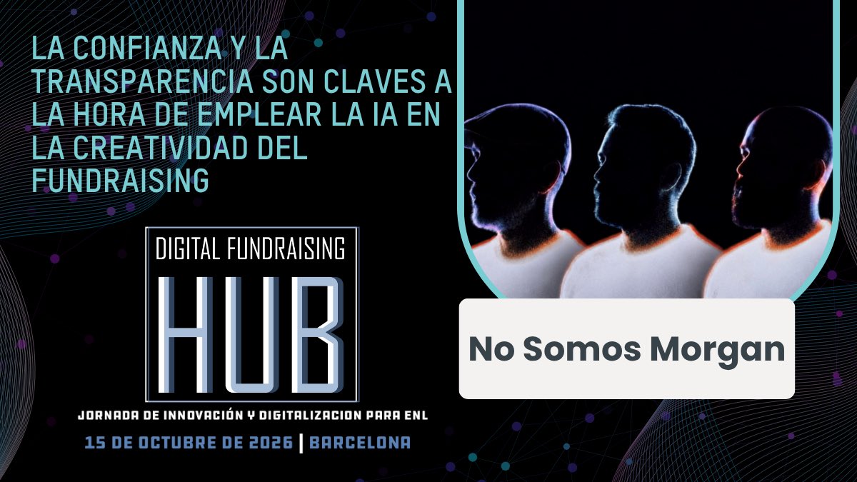 AEFundraising's tweet photo. 🗣️ "La confianza y la transparencia son claves a la hora de emplear la IA en la creatividad del fundraising"

No somos Morgan ni sabemos qué va a pasar. Tres creativos, una inteligencia artificial y un telediario en el #DigitalFundraisingHub26 

✏️ https://t.co/CukTp06KbJ https://t.co/sWPoiN0em1