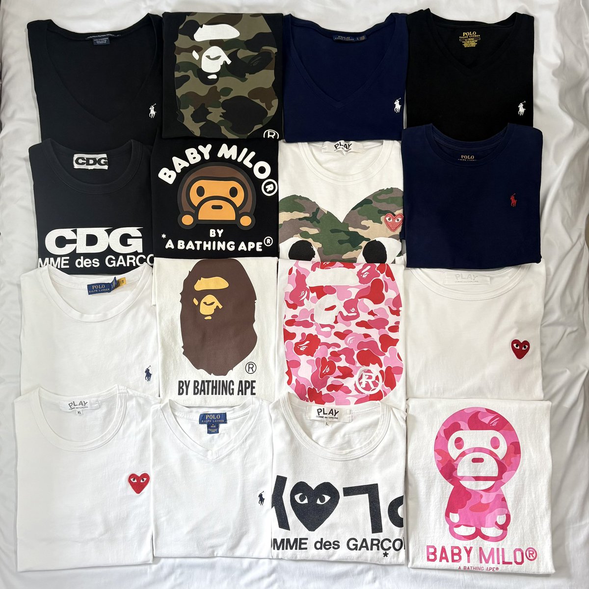 strrrie's tweet photo. 🪷🗝️ preview new lot  < 3
— Polo , Bape , Cdg ♥️ play
( รับประกันของแท้ 100% ทุกชิ้น )

🕗drop 18/09 | 20.00 pm
รีโพสต์ , ปัก ส่งฟรี ! 🫸🏻🫷🏻

#ส่งต่อpolo #ส่งต่อbape #ส่งต่อเสื้อผ้า https://t.co/oAhri8qogN