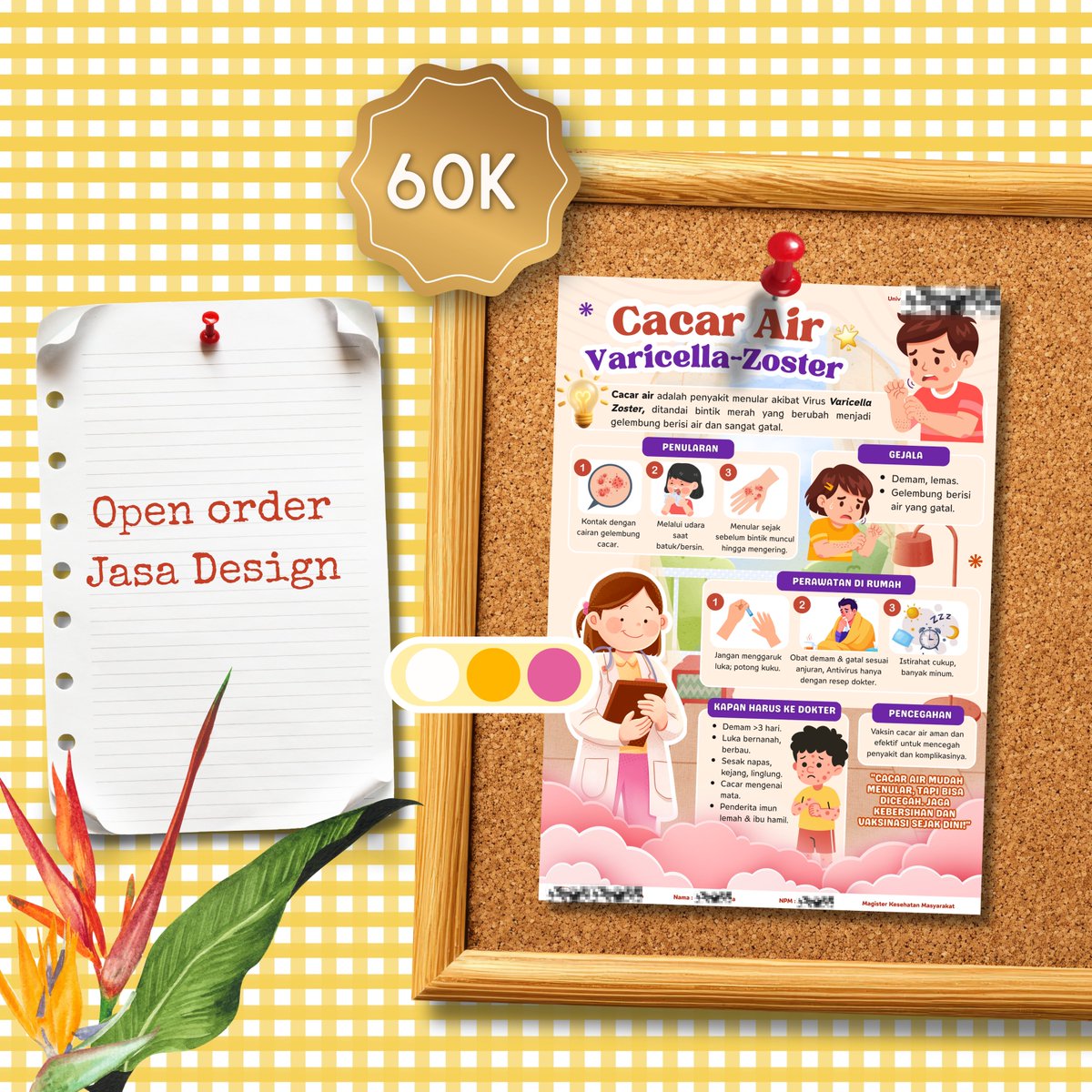 liyshandd's tweet photo. Gaiiis pemesanan sudah normal kembali yah 🫶🏻
semua desain ready to order 😍✌🏻

🥝  Poster (A4,A5 maupun A3)
🥝 Leaflet / Brosur
🥝 Booklet 
🥝 Infografis 

👇🏼Sila klik link untuk pesenan 👇🏼
https://t.co/o72Rzqqr7P
#zonauang #zonajajan #jokiposter #jokileaflet #jokibooklet https://t.co/d65r6PQ5LM