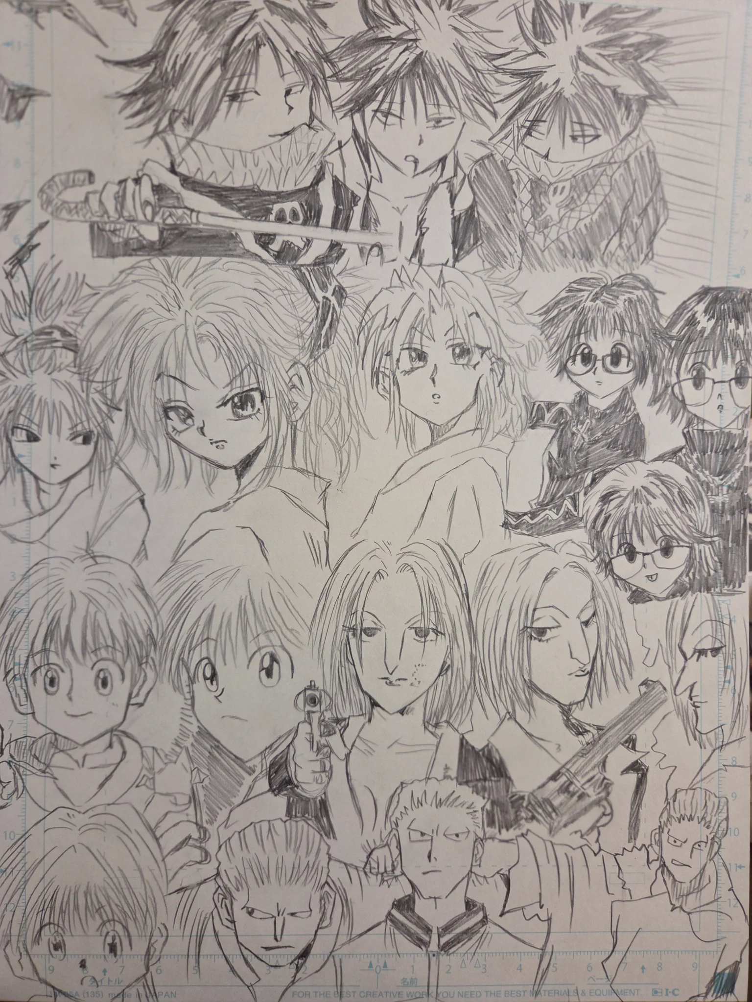 HUNTER×HUNTER セル画 レイアウト フェイタン シズク 原画 HUNTER