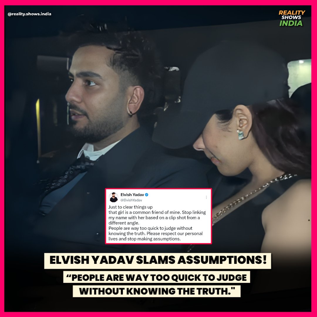 realityindshow's tweet photo. Elvish Yadav clears the air! 👀 He says people are judging too quickly without knowing the truth and asks everyone to stop making assumptions. 🙌

#ElvishYadav #ElvishArmy https://t.co/3D2qzG0W1Z