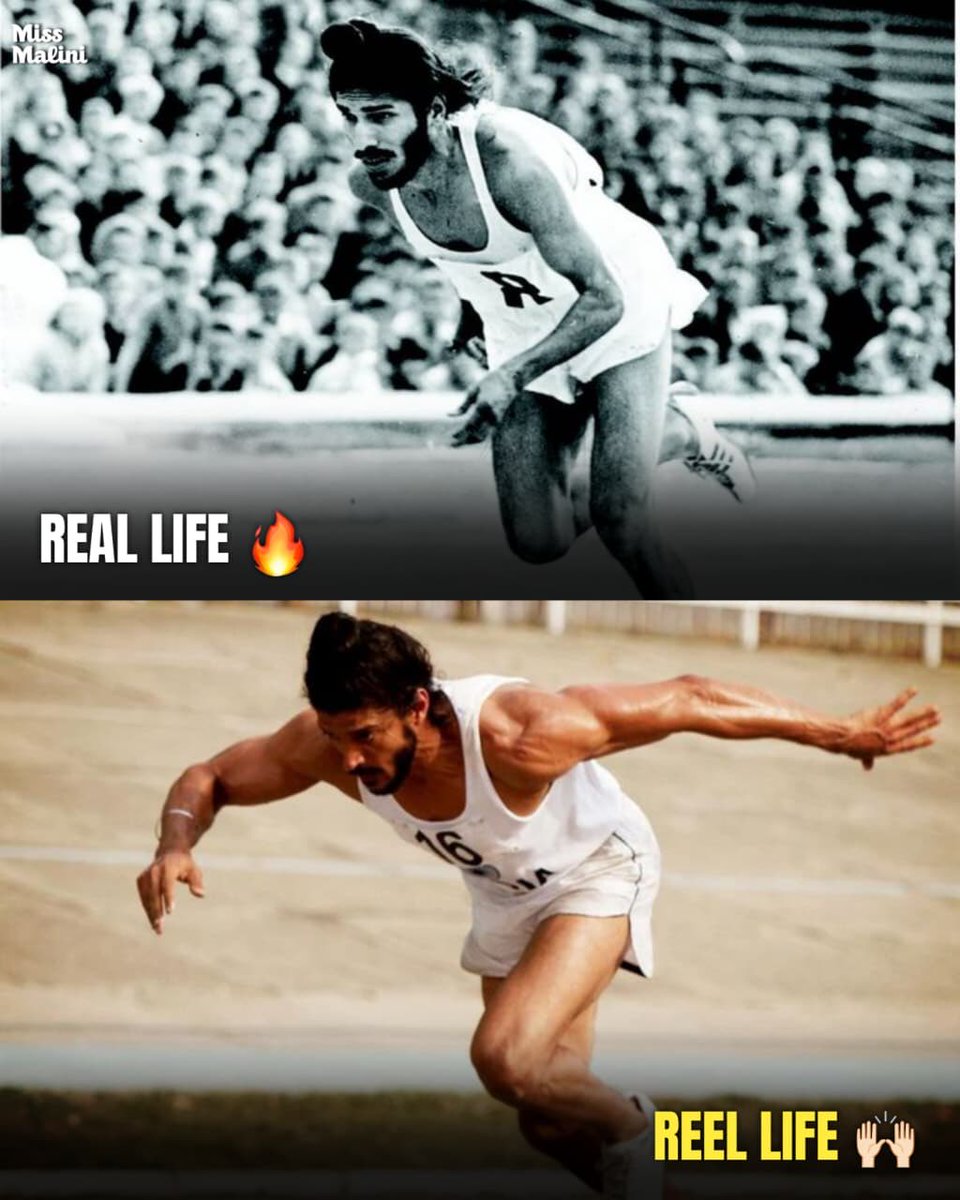 MissMalini's tweet photo. Honoring the unstoppable legacy of the 'Flying Sikh', Milkha Singh, brought to life by Farhan Akhtar in Bhaag Milkha Bhaag. 🏃♂️🔥
#missmalini #FarhanAkhtar #MilkhaSingh https://t.co/rOapx5qqvj