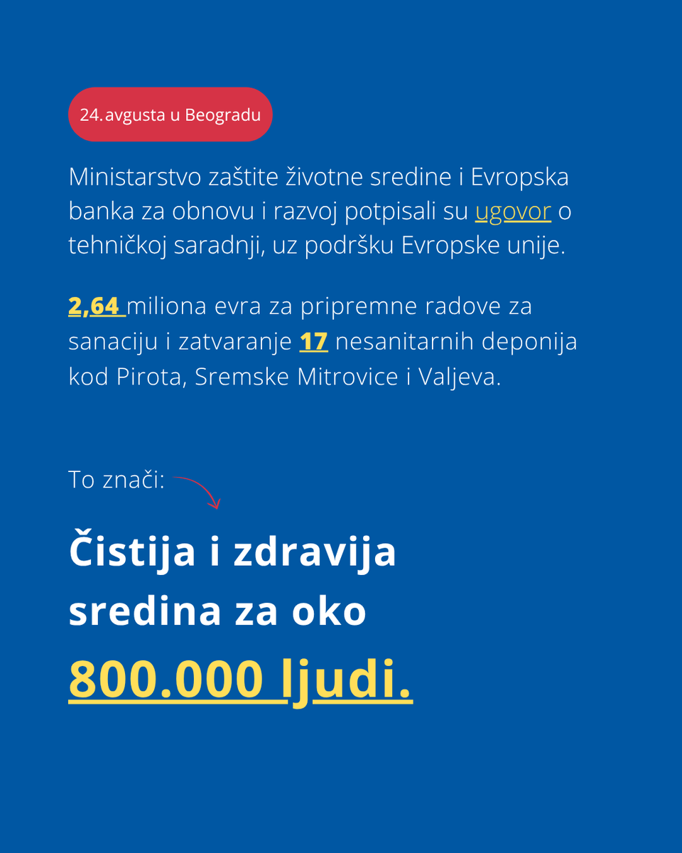 EvropskiPokret's tweet photo. Šta bi se promenilo u tvom gradu kad bi Srbija bila u EU? Odgovori u komentaru 👇

Ekologija je treća najtraženija promena u našem istraživanju, što nas ne čudi jer se četiri od šest gradova u kojima smo pitali građane /ke nalaze među osam gradova u kojima je vazduh 2024. bio prekomerno zagađen.

A, po standardu EU koji važi od kraja 2024, nijedno merno mesto u Srbiji u 2025. nije imalo vazduh bezbedan za zdravlje.

2.263 glasa · 6 gradova · Door to Door

Ovaj projekat finansira Evropska unija.

#EUzaTebe #EvropskiPokretUSrbiji #PutokaziKaEU