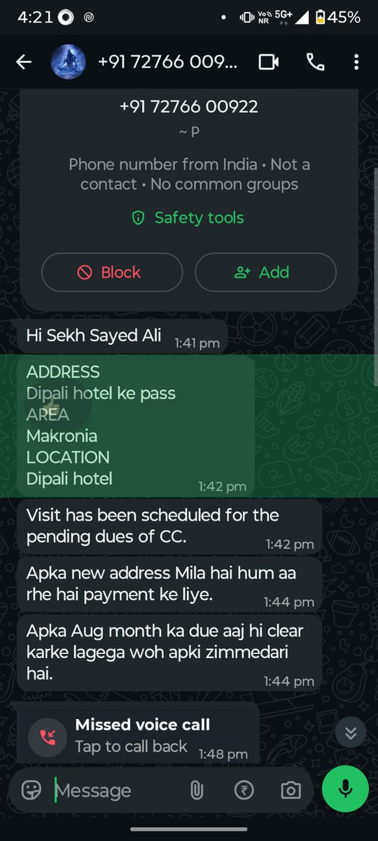 mmansiverma's tweet photo. @SBICard_Connect @RBI   I am receiving Visit  threatening calls and messages on WhatsApp from Sbi regarding my loan +9172766 00922. Kindly look into this matter urgently and take appropriate action against the recovery agents Kindly provide dnd or settlement offer https://t.co/Y4CO0uZhQW