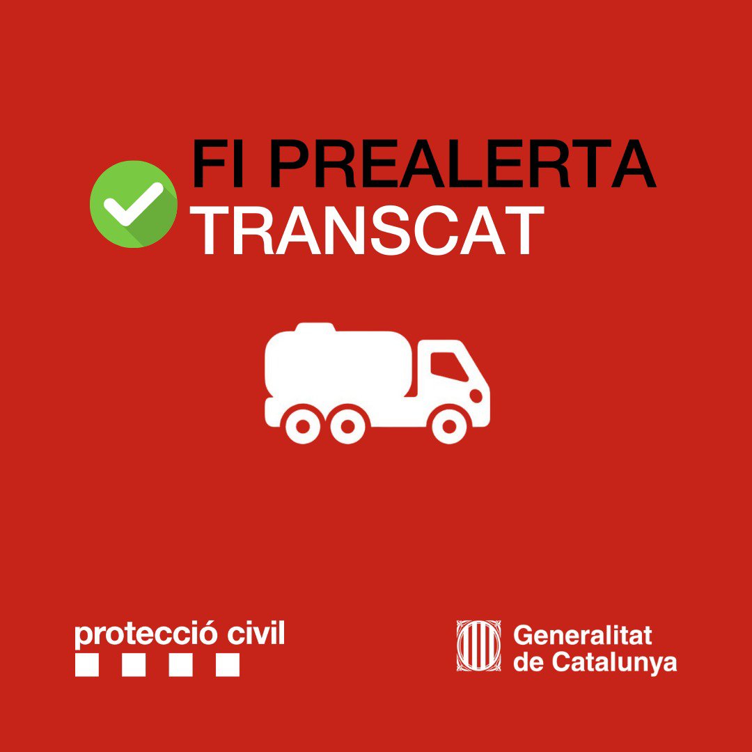 emergenciescat's tweet photo. Finalitza la prealerta #TRANSCAT per la fuita en el dipòsit d'un camió que transporta àcid fòrmic a Santa Perpètua de Mogoda.
@bomberscat ha finalitzat el transvasament del producte que quedava al dipòsit.
El camió continua la marxa. Cap persona afectada. https://t.co/D1i3veYUqp