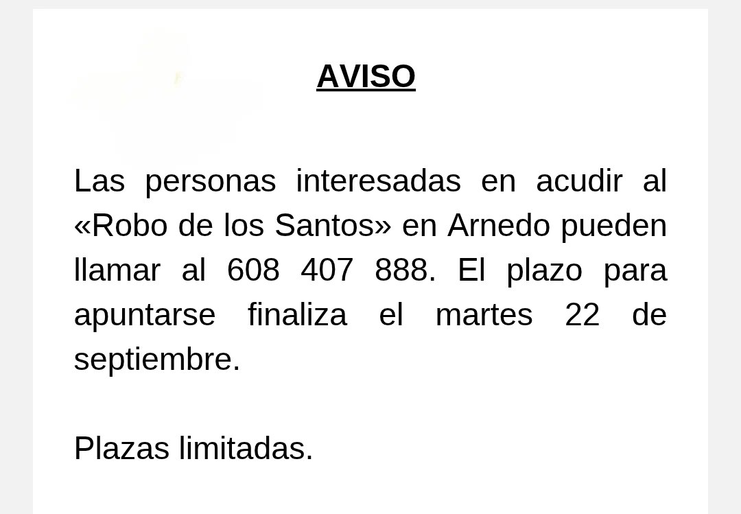 aytodeandosilla's tweet photo. «Robo de los Santos» en Arnedo.
#andosilla
#ayuntamientodeandosilla https://t.co/slHsmKLjZL