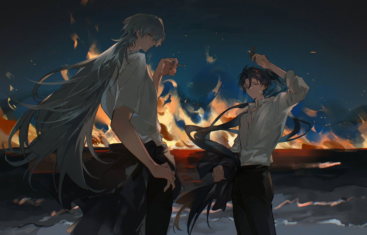 RoroC2X_X's tweet photo. Summer's almost over
#geshuyan #geshulin #jiyan https://t.co/SphznLHAJE