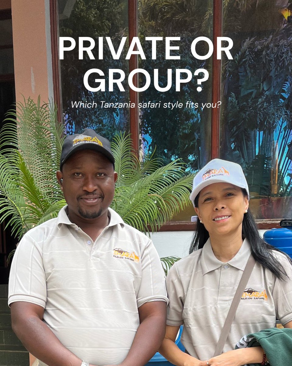 imarakileleni's tweet photo. Private or group safari?
Private = flexibility, personalised experiences & your own pace.
Group joining = shared adventures, new connections & unforgettable stories.
#ImaraKileleniSafaris #TanzaniaSafari #PrivateSafari #GroupSafari https://t.co/6oHtTzNWNG
