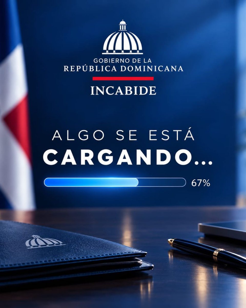 INCABIDERD's tweet photo. Estamos preparando algo que pronto podrás conocer.

67 %…
Mantente atento. 👀

#INCABIDE #MuyPronto #GobiernoRD https://t.co/Fpiux7WD7I