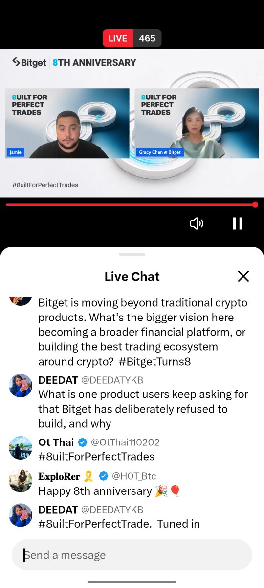 H0T_Btc's tweet photo. @bitget @GracyBitget @realguyturner @CryptoCT01 @JamieElk This is a must-listen for everyone. I’m really enjoying this discussion.

Happy 8th anniversary @bitget
#BitgetTurns8 https://t.co/MWzaJ3sJHa