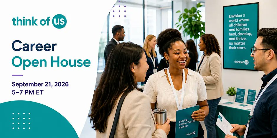WomenTechNet's tweet photo. What could your next role change?

Meet the Think of Us team and explore careers making a difference for young people and families.

📅 Sept 21 | 5–7 PM ET
📍 Washington, DC
📌 Register by Sept 18

Comment “CAREER” for the registration link 👇

#ThinkOfUs #Careers https://t.co/gqSPCqVVG1