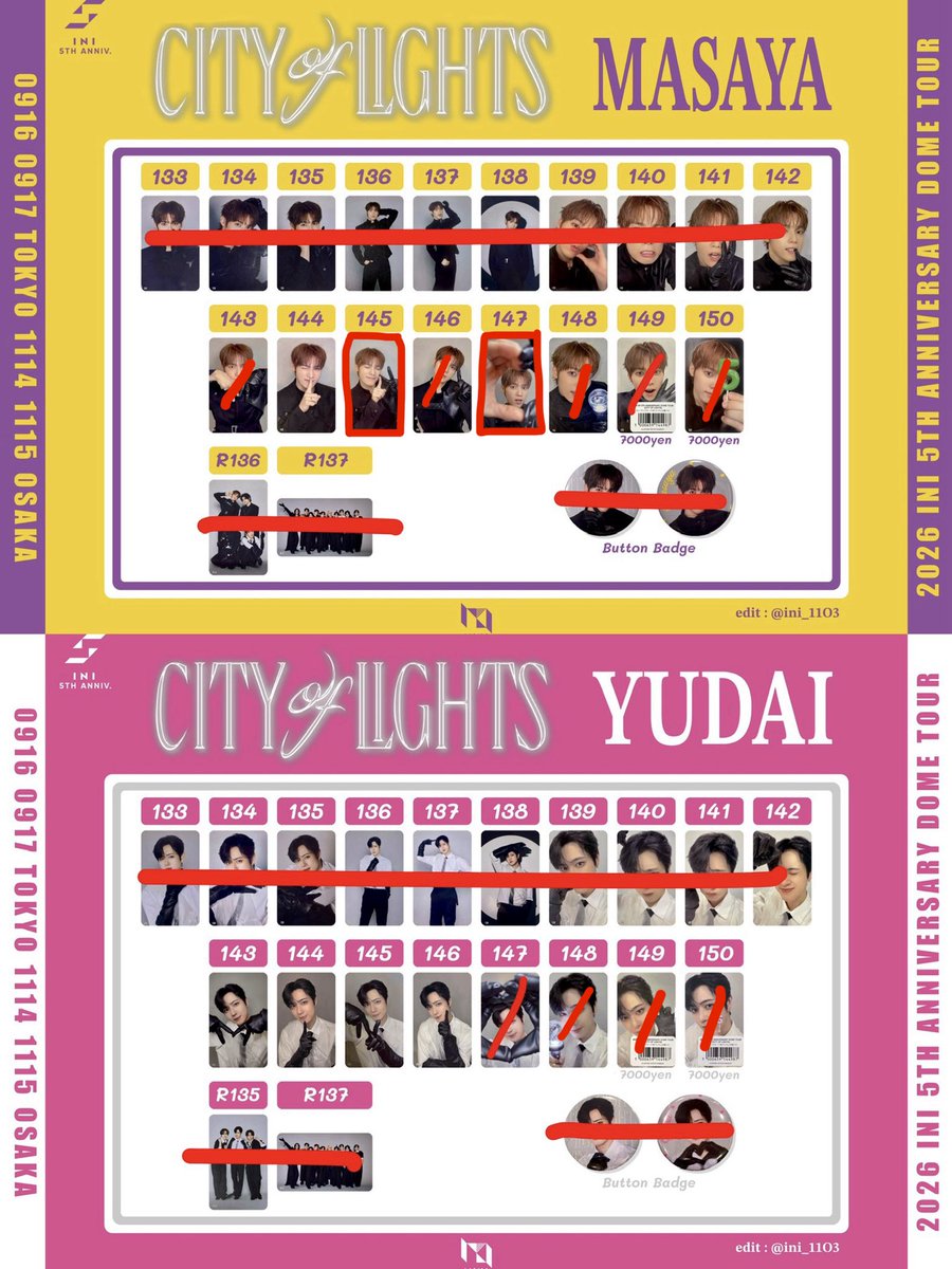 ry_ks1010's tweet photo. INI CITY OF LIGHTS 7000円 トレカ ガチャ

【譲】 池﨑 尾崎 後藤 許 田島 西 松田

【求】 画像3
       トレカ木村  145.147＞無印
       カプセルは木村147との交換も可

異種検討
郵送希望
お断り♡で失礼します。

#INI交換 https://t.co/WbYtBsT6FT