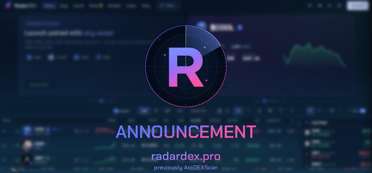 ArcDEXScan's tweet photo. 🛰 RadarDEX is becoming launchpad-only platform, so we've burned all token-side of LP fees collected at this moment. Sent to the dead address, gone forever.

Top burns (at current prices):
🔥 COOL - 3.6M tokens (~$5,5K)
🔥 DUKE - 14M tokens (~$3.7K)

Going forward, our new factory will burn token side of every fee claim automatically.

Website update coming. Stay tuned 🛰