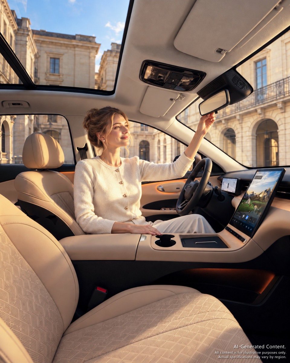LepasAlbabtain's tweet photo. Redefine mobility through the beauty of design.
The LEPAS L6 wins the Best Interior Design Award｜City Car at the 2026 Torino Automotive Design Award.

#LEPAS #LEPASLife #DriveYourElegance #LEPASL6 https://t.co/lXSsAG5UH0