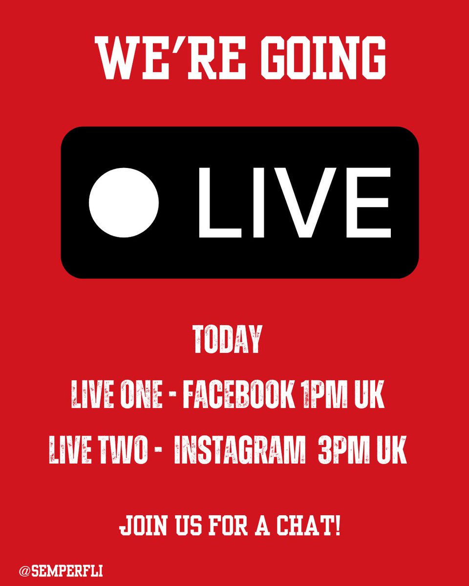 semperfli's tweet photo. Join us at 1pm on Facebook & 3pm on Instagram as we go live with some very exciting news!
#semperfli #flytying #flyfishing https://t.co/1NaV7w5TqU