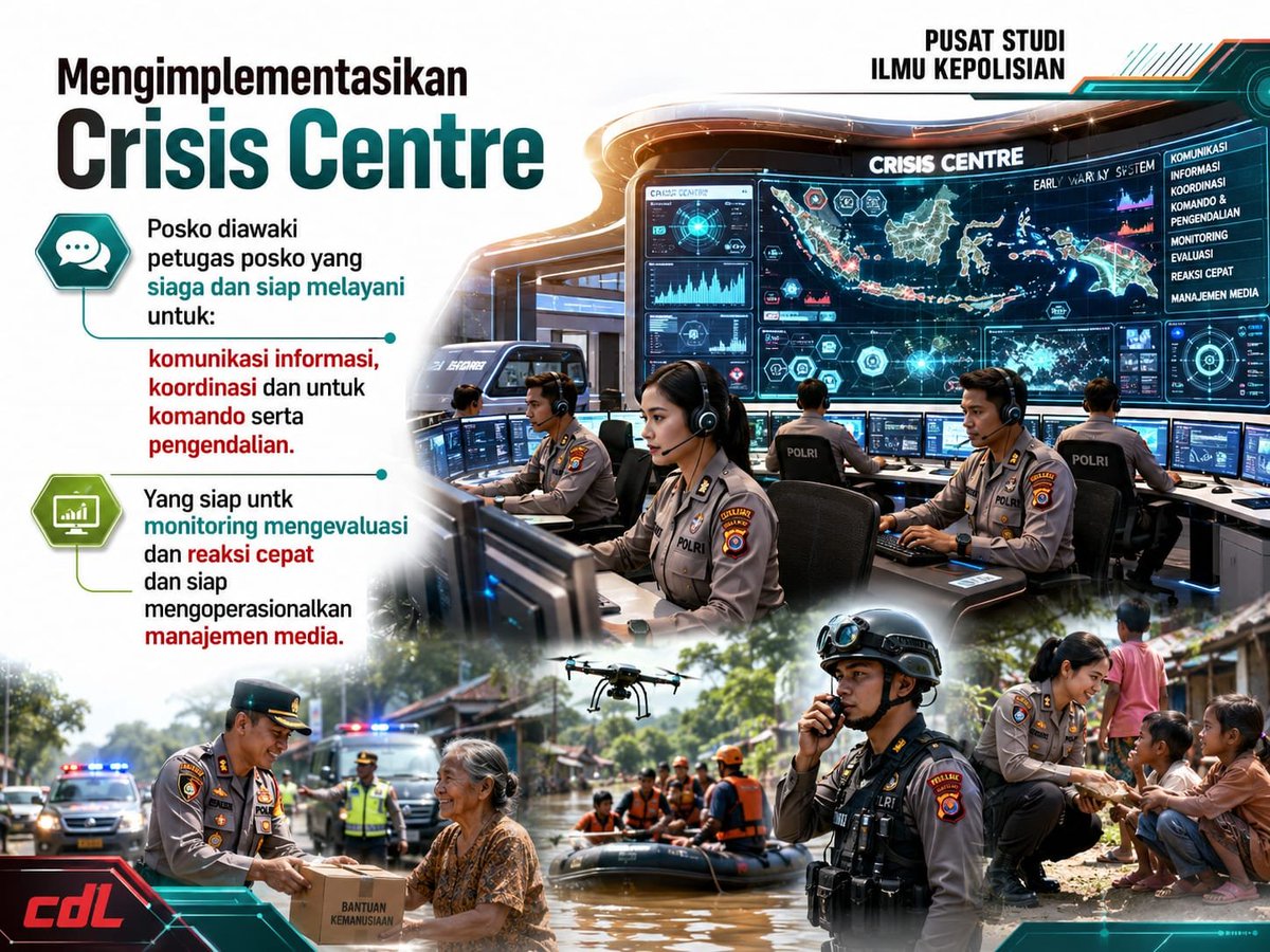 jurnal1nformasi's tweet photo. SIAP MENGHADAPI KRISIS
Crisis Centre bukan sekadar sistem teknologi.
Ini adalah ruang pembelajaran untuk membentuk pemimpin yang mampu berpikir cepat, mengambil keputusan tepat, dan tetap memberikan pelayanan terbaik dalam kondisi krisis.
#CrisisCentre #DigitalLeadership https://t.co/VXt9Siv23T