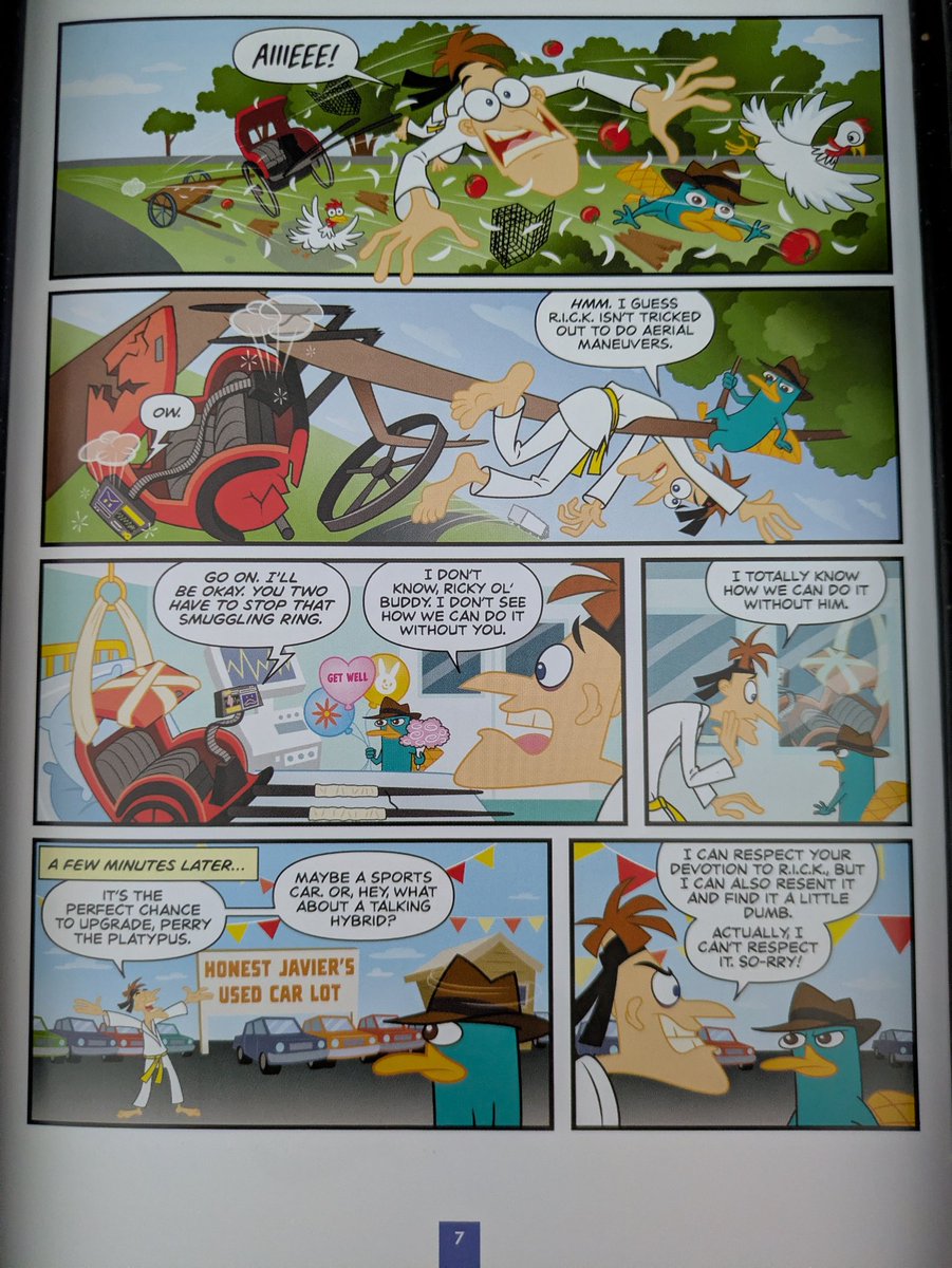 PnF_Comic_Posts's tweet photo. Day 267: Doof N Puss - Hot Wheels! 🔥🛞♿ (Part 2) [Vol 4 P 7] 

#phineasandferb #doofenshmirtz #agentp #perrytheplatypus #perryshmirtz https://t.co/AXha6Dl6RV