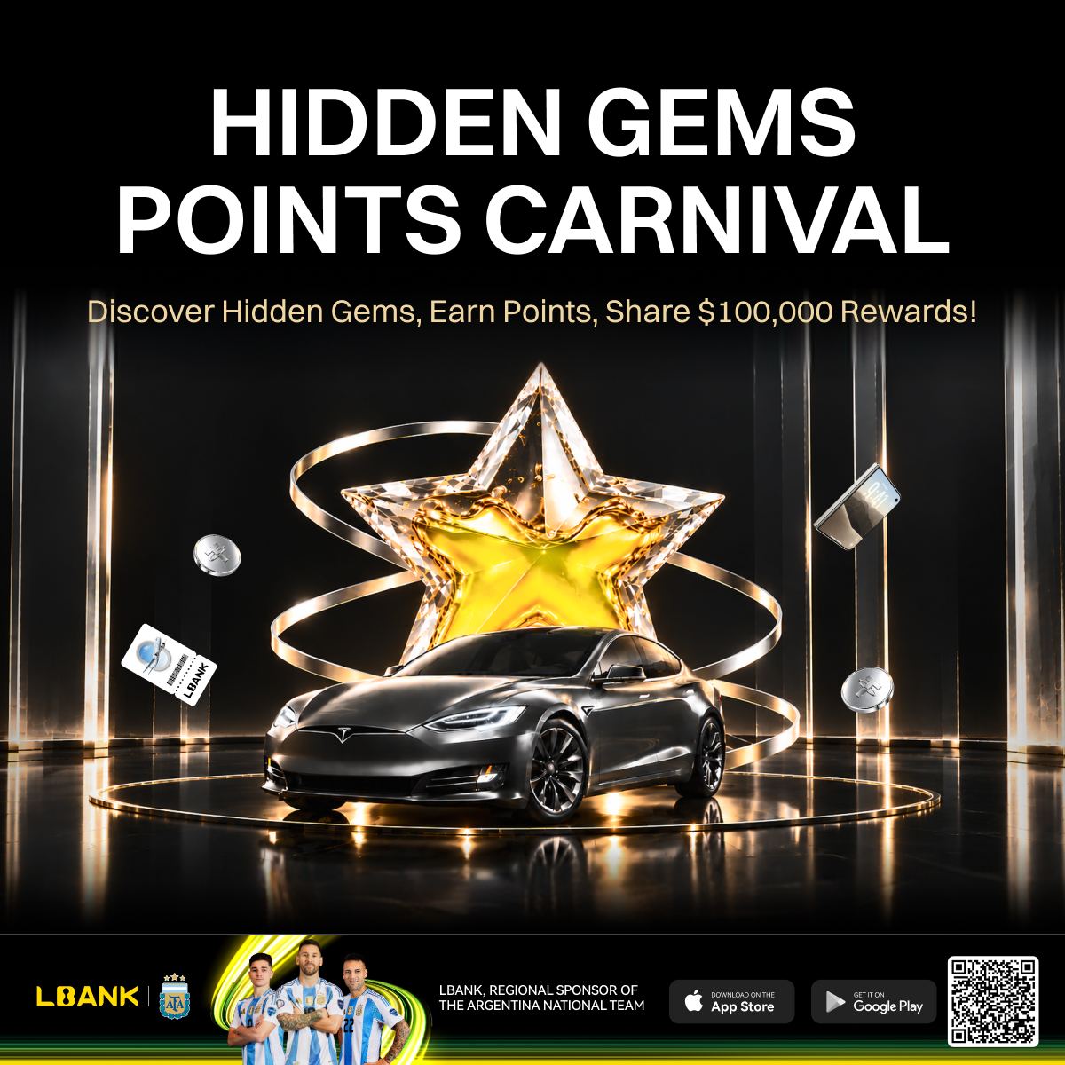 AltCryptoGems's tweet photo. Check out @LBank_exchange’s Hidden Gems Points Carnival🎪! 

It has a $100,000 reward pool, but it’s not just about grand prizes as the points mall is packed with practical perks you can grab right now:

> Position Vouchers: Level up your trades with $1,000 ETH, $300 BTC, $150 DOGE, or $30 XRP position vouchers!

> Instant Cash & Bonuses: Grab 2 USDT / 5 USDT direct cash or $10 Futures Bonuses to boost your margin.

> Ultimate Grand Prizes: Saving up? You can even trade your points for an iPhone Duo, Travel Vouchers, or a dreamy Tesla Model S!

Getting your first points is super simple; just complete a small deposit or spot trade (> 10$) to kick things off 🔥!

👉 Start stacking your points here: https://t.co/le6PWm9stV

#LBank