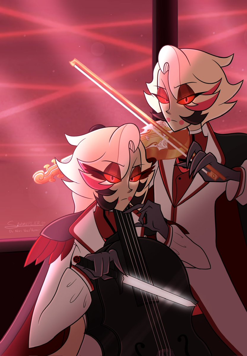 Sammieplier1's tweet photo. Never drawing instruments again—do not ask :)
ANYWAY—drew my RadioApple twins again!!
#radioapple #lucifer #Alastorhazbin #hazbinart #alastorxlucifer #fankids https://t.co/VcN4SXUtkc