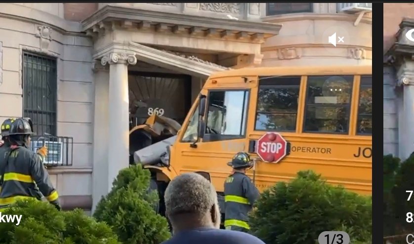 NYCFireWire's tweet photo. Brooklyn *Vehicle vs Bldg* Box 1034. 869 Eastern Pkwy off Albany Ave. School bus into bldg. Bldg has been evacuated. DOB &amp; OEM requested https://t.co/QqqJErAud9