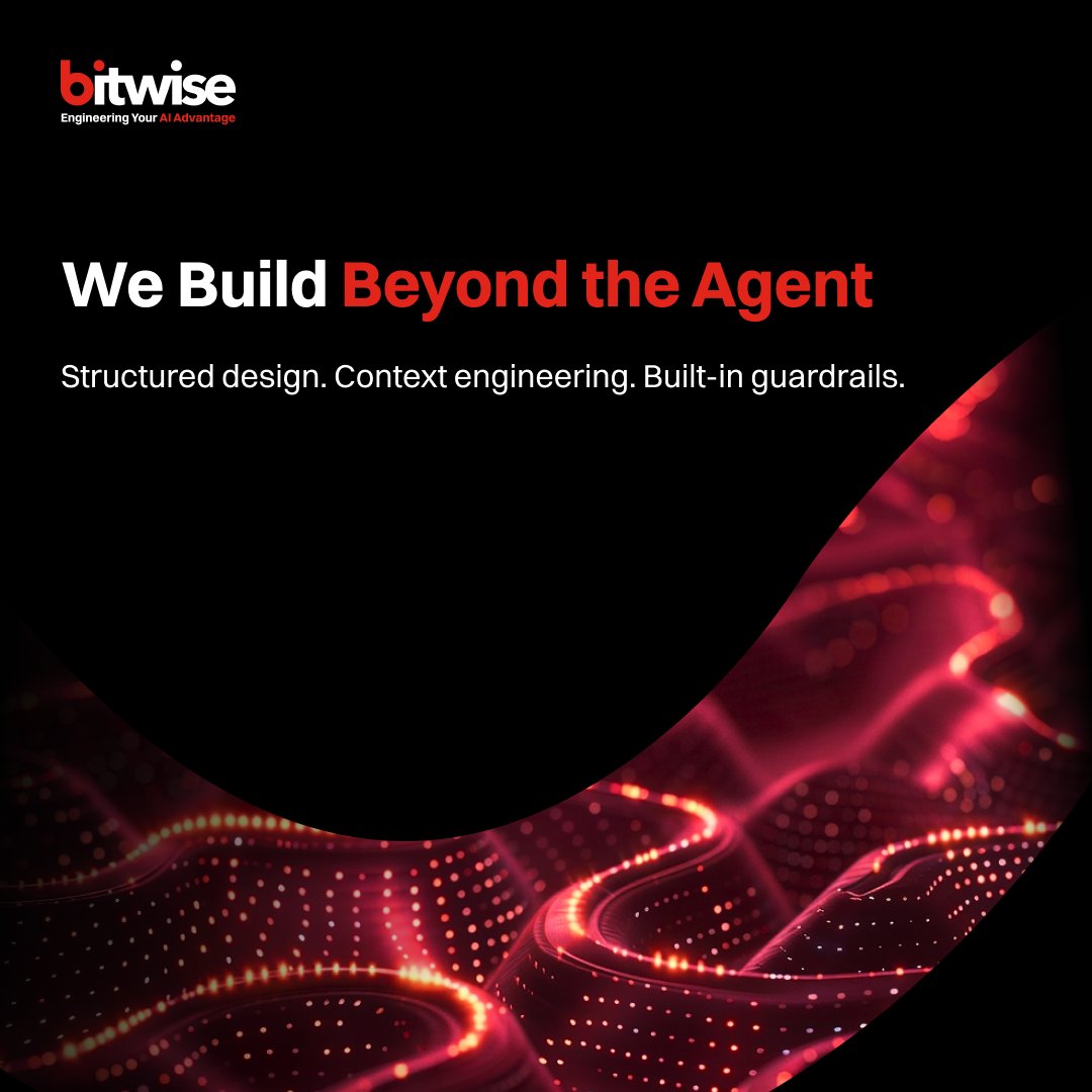 Bitwise_Updates's tweet photo. Agentic AI can transform enterprise operations, but scaling it takes more than smart agents.
Talk to our experts: https://t.co/Tqz8hKCWFi
#Bitwise helps build resilient AI ecosystems with governance, monitoring, and measurable ROI.
#EngineeringYourAIAdvantag https://t.co/CYxr0LZvca