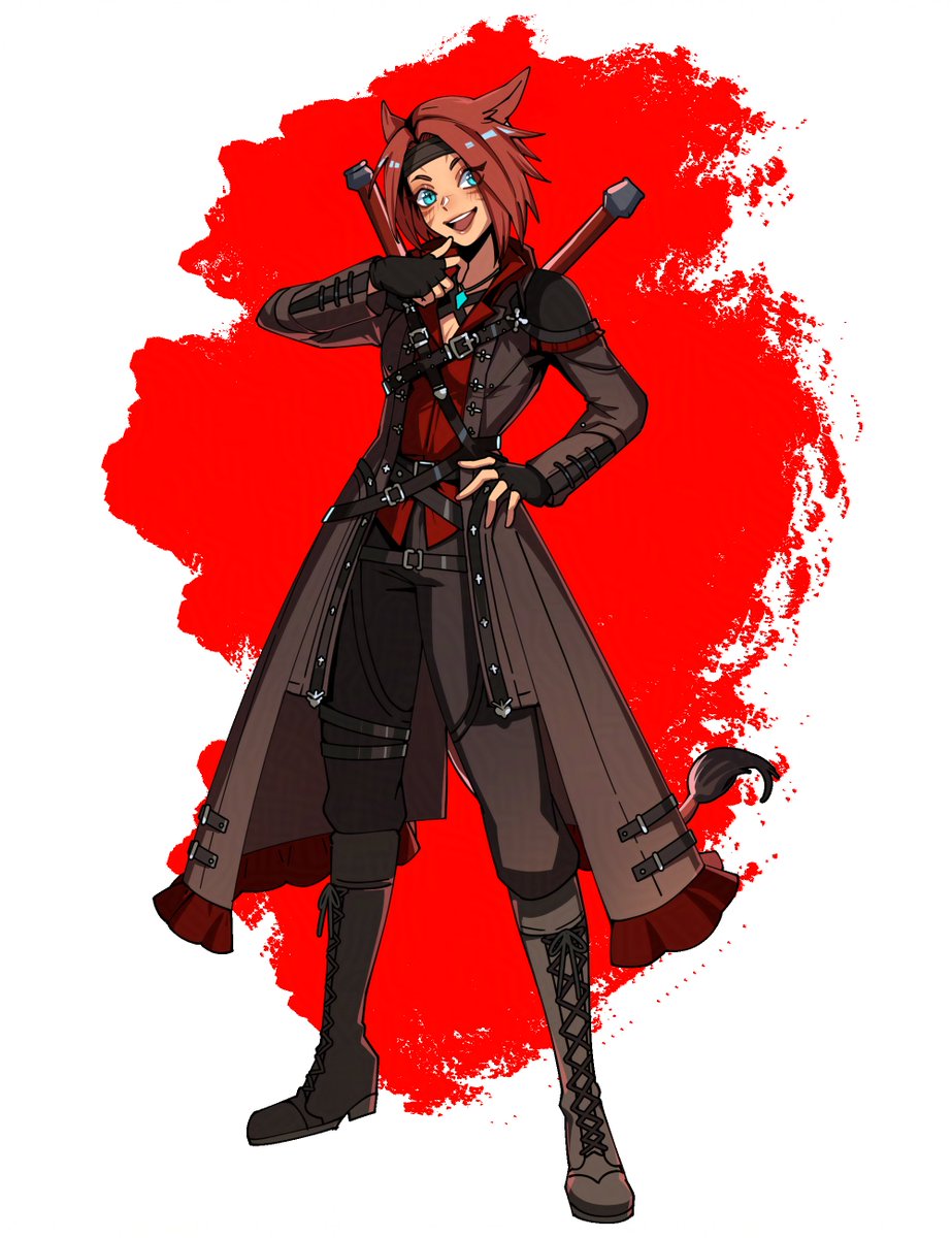 Allasinnia's tweet photo. Simple / cel shaded Vgen commission piece !
red miqo'te ;D
#FFXIV #VgenCommㅤ https://t.co/r8HpuZIM3n