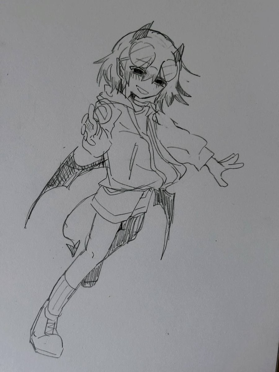 An0ne_3's tweet photo. 全身描くのって難しいなと
#あのねの寝 https://t.co/aIssot4pyj