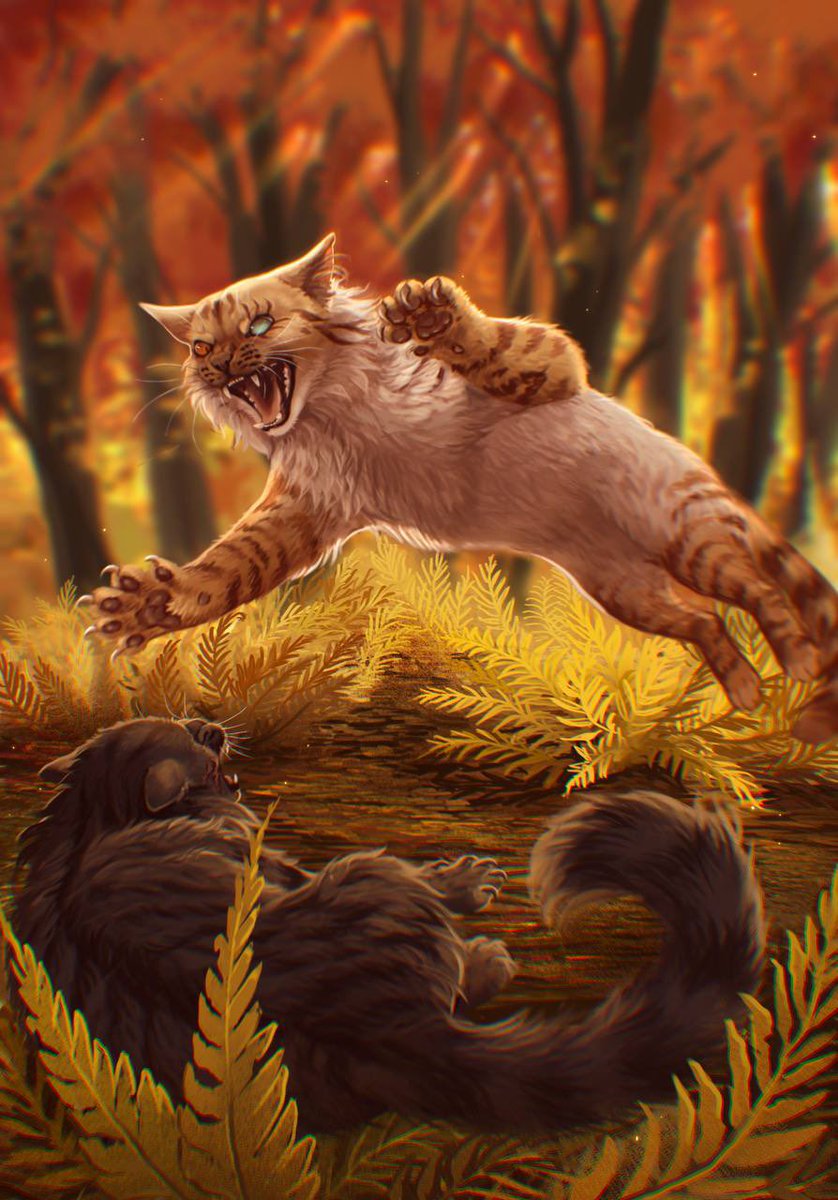 kynoph0bia's tweet photo. finished warrior cats fake cover commission https://t.co/8dW7EQB373