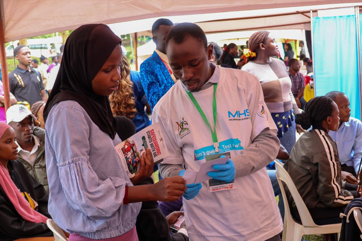 Microhaem's tweet photo. HAPPENING NOW! 🇺🇬

Our team is at the 92nd @MakGuild Medical Camp, raising sickle cell awareness and offering free screening using our locally made MicroScreen Sickle Cell Rapid Test Kit.

Pass by, get screened and know your genotype.

@MinofHealthUG @DOS_Makerere https://t.co/uuf8dzZGBK