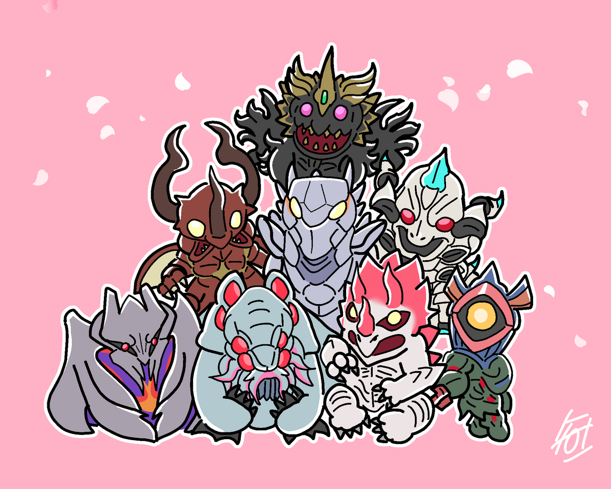08103_Regamys's tweet photo. #ゴジラ #新怪獣総選挙　
うまれたての新怪獣たち https://t.co/G7llIwazbZ