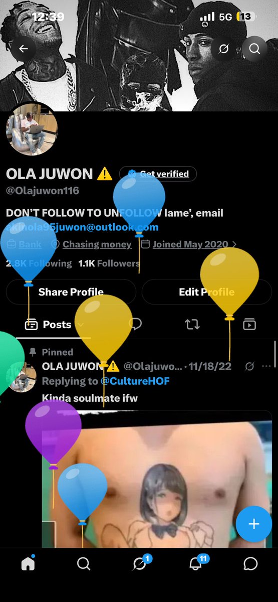 Olajuwon116's tweet photo. It’s my birthday am grateful for a new age, Wish me well🎉 https://t.co/BhHWVFL1Io