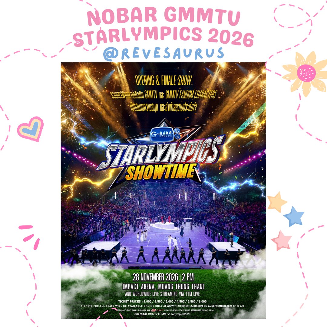 _revesaurus's tweet photo. SHARING NOBAR ONLINE LIVE STREAMING GMMTV STARLYMPICS 2026

💰10k/slot/day (Live + Record)
💰6k/slot/days (Record Only)

📅 Sabtu, 28 November 2026
🕔 14.00 WIB

✅ Grup WA
✅ Full HD
✅ Private web
💳 QRIS | BCA | BNI | All E-Wallet | PAYPAL https://t.co/XIlxoc55Sz