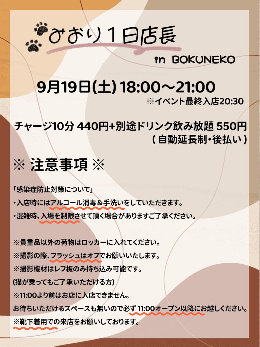 miori_228's tweet photo. 🐈猫カフェでの1日店長イベント🐾

in 『BOKUNEKO 秋葉原店』
https://t.co/GZG1N7TQ2u
画像とは別のお衣装を着ますฅ( ˙꒳​˙ ฅ)🌟

当日物販
🐾サインありチェキ ￥2,000
🐾ソロ･2ショしゃしん ￥1,500
🐾10秒動画 ￥2,000
(言ってほしい言葉は事前に決めておいてね) https://t.co/j4Am2ICqlM