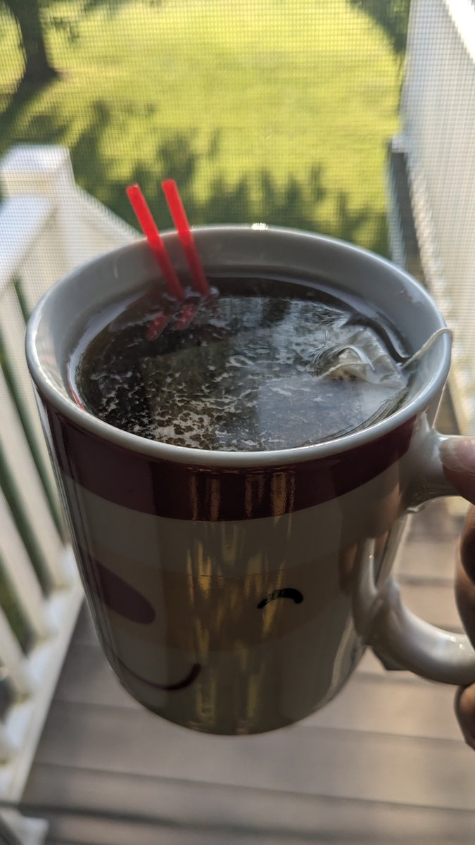 Sminichino1970's tweet photo. Good morning!  Have a thoughtful #Thursday #TwoRedStirrers   ☕❤️  My heart is still exploring Portugal. 🇵🇹 🌊🛳️🧳 Make good choices baby girl ❤️ #SemesterAtSea #SASF26 https://t.co/uoFs91sZil