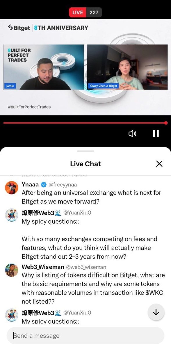 YuanXiu0's tweet photo. @bitget @GracyBitget @realguyturner @CryptoCT01 @JamieElk My spicy questions::

With so many exchanges competing on fees and features, what do you think will actually make Bitget stand out 2–3 years from now? https://t.co/26aQUV4P0F